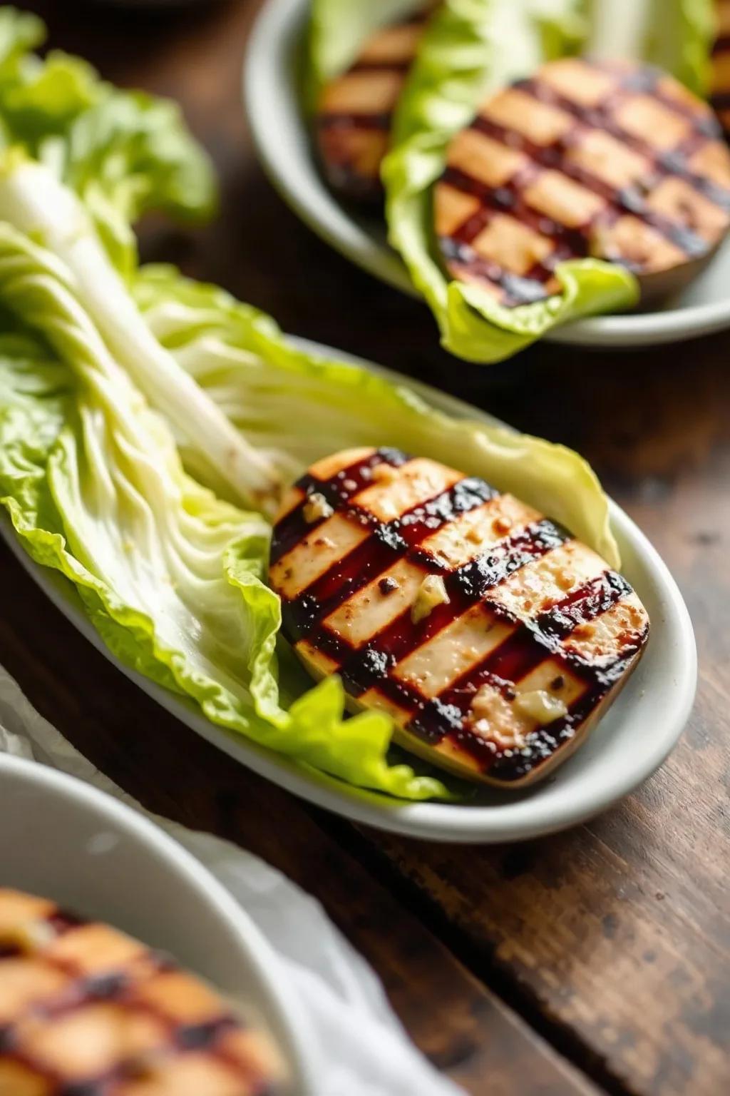 Perfectly Grilled Hearts of Romaine Salad