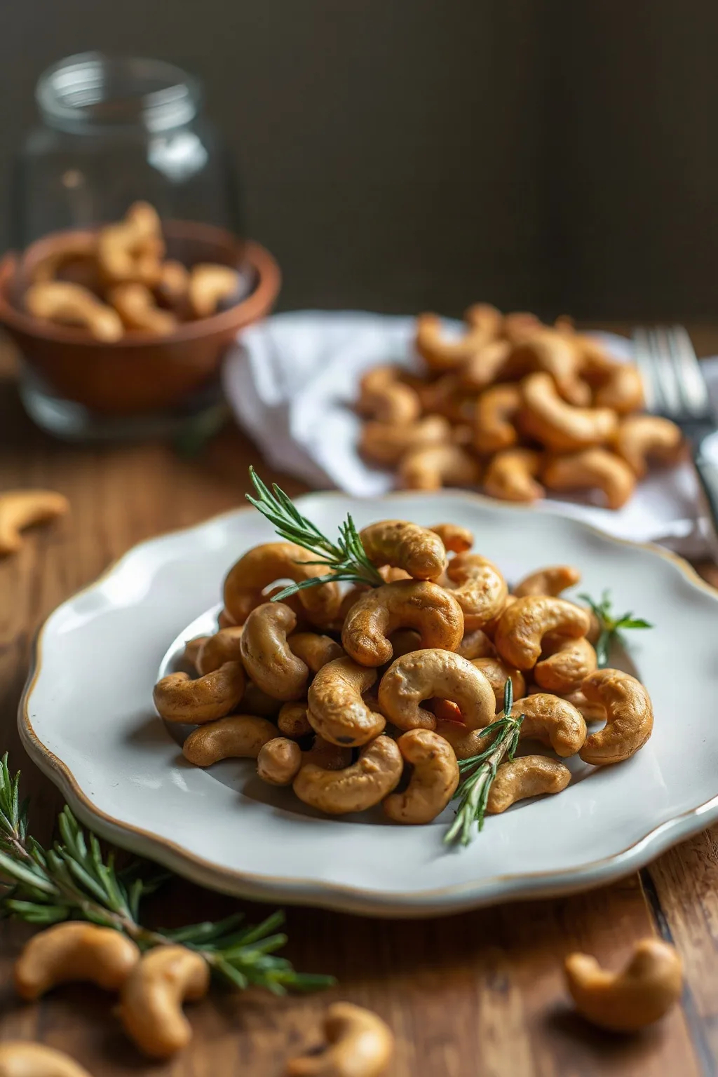 Perfect Rosemary Roasted Cashews