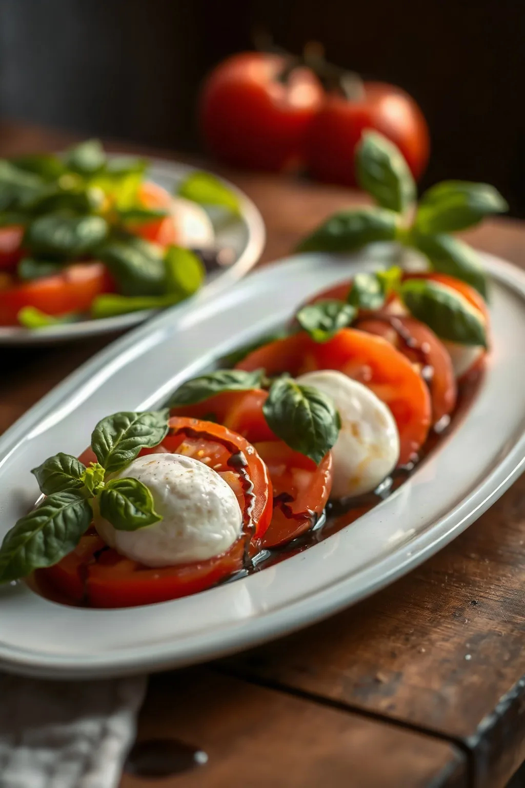 Classic Caprese Salad with Fresh Mozzarella