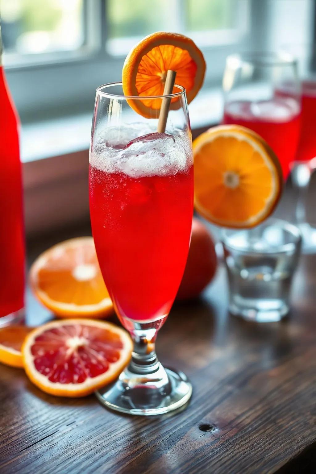 Jugo de Naranja Roja Espumoso