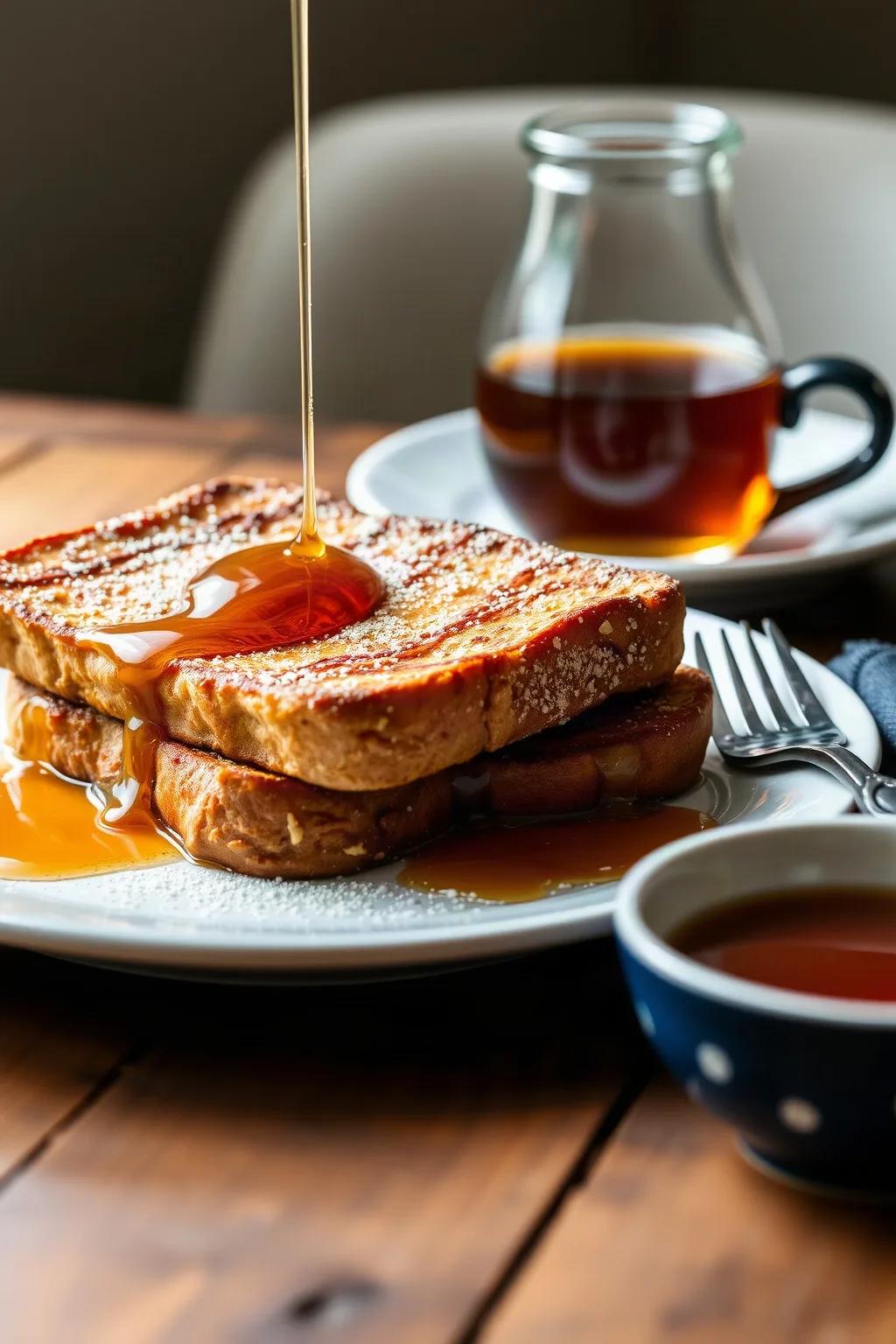 Buttermilk French Toast with Maple Syrup