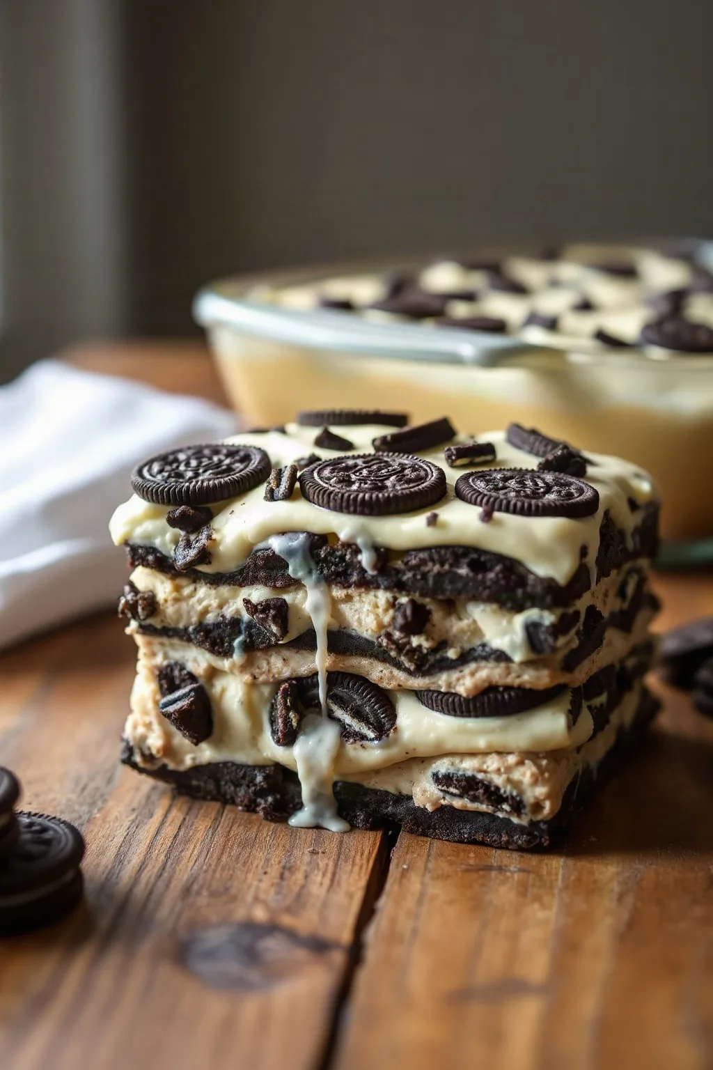 Postre de Lasagna de Oreo