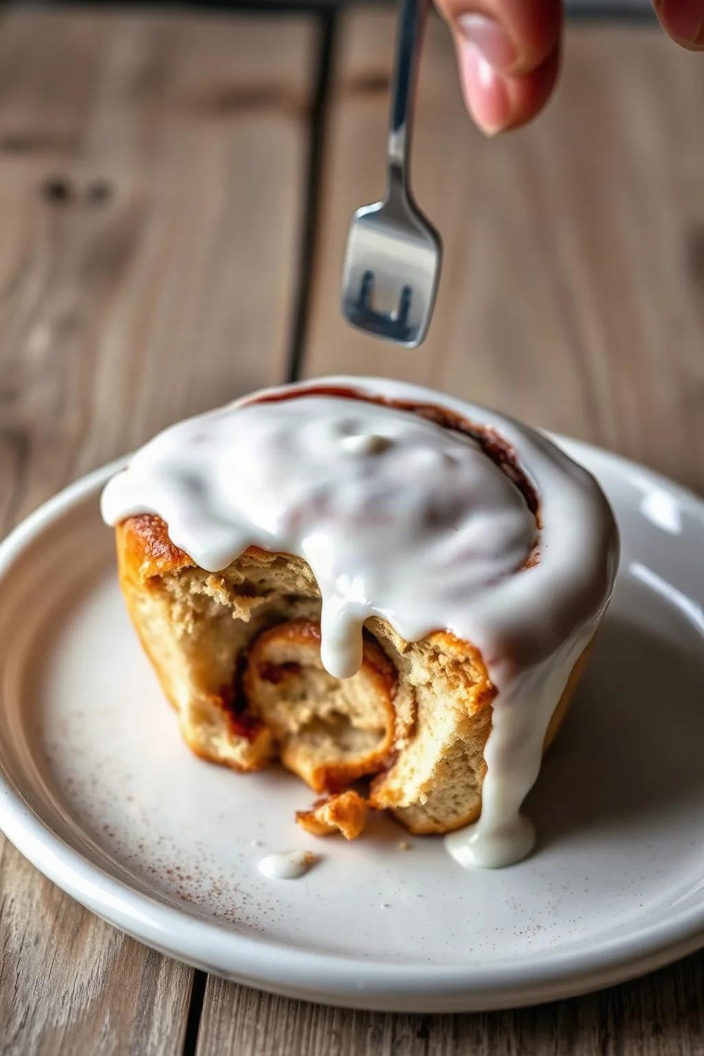 Le glaçage parfait pour brioches à la cannelle