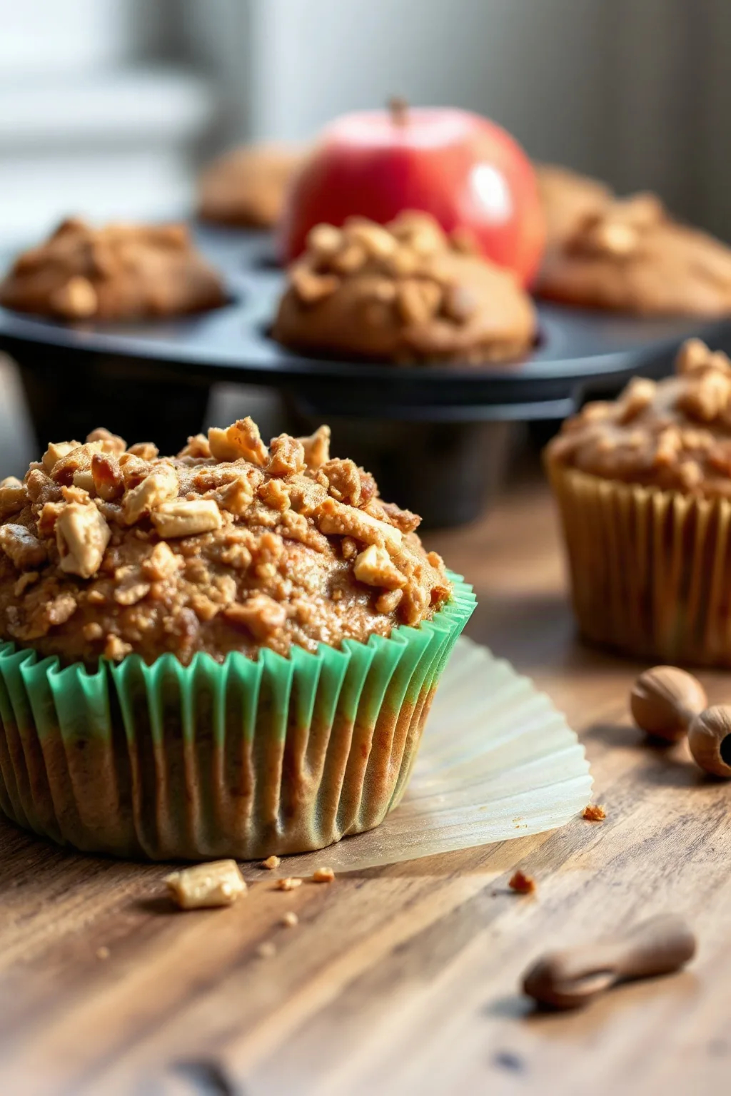 Apple Streusel Bran Muffins