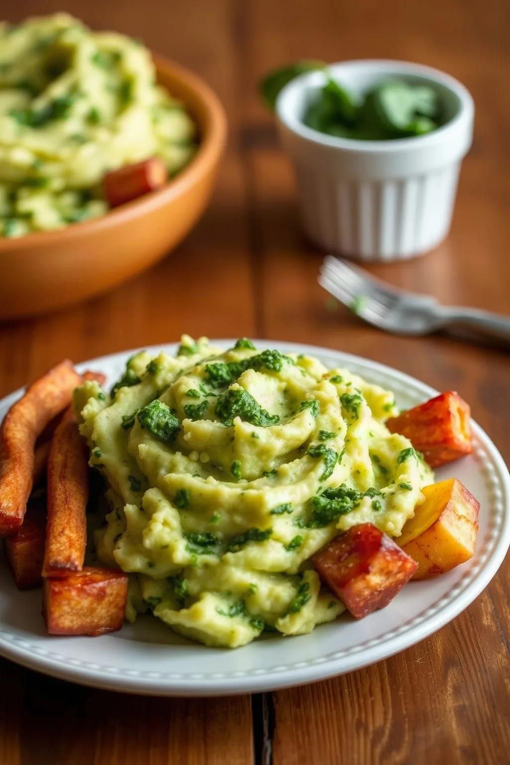 Sally's Spinach Mashed Potatoes
