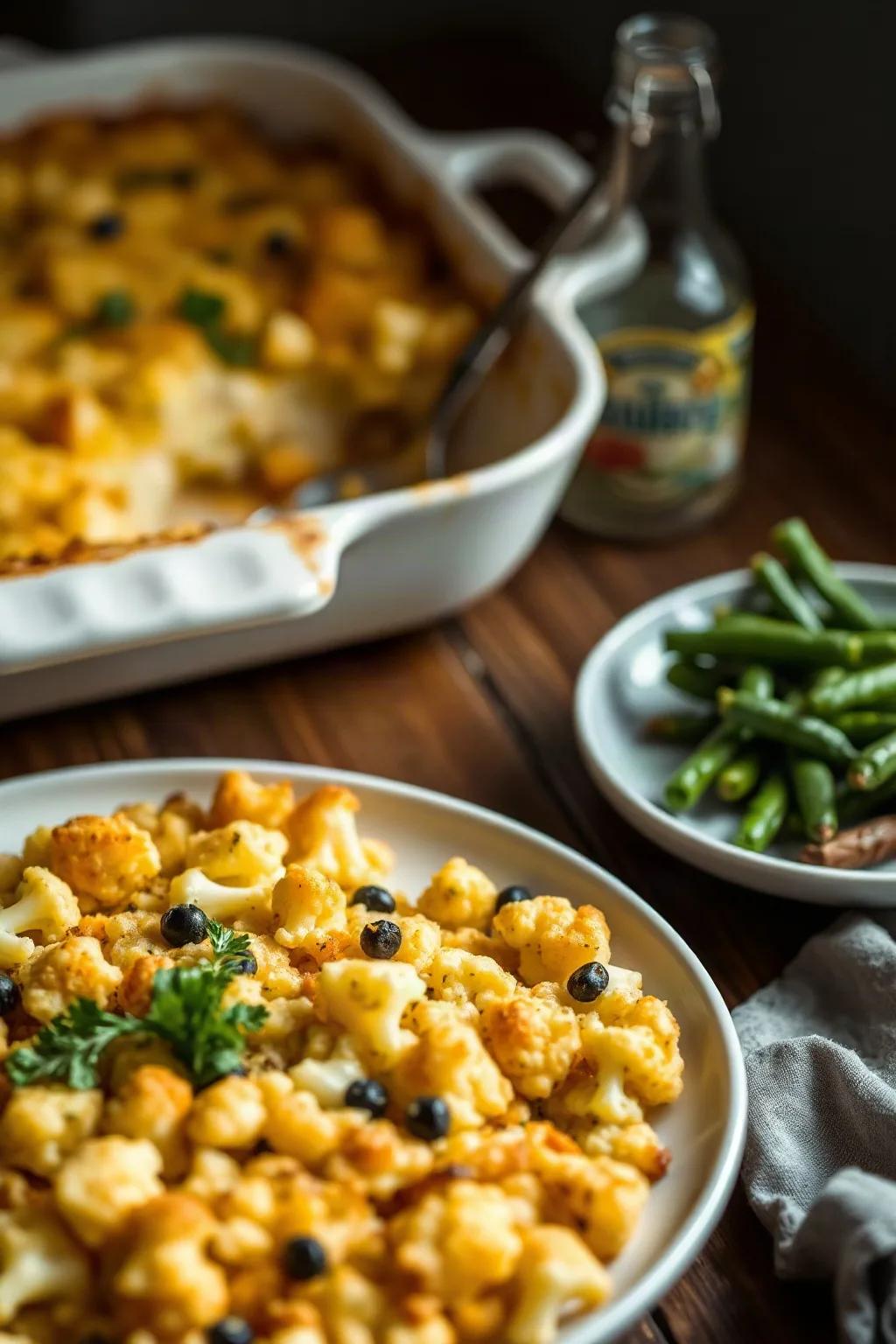 Simple Cauliflower Keto Casserole