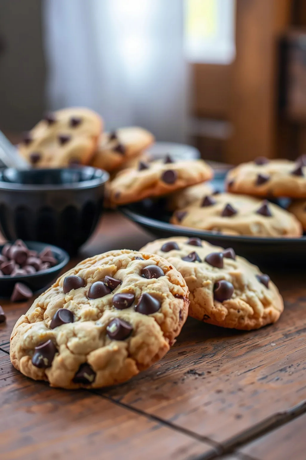 Galletas de Chispas de Chocolate y Queso Crema