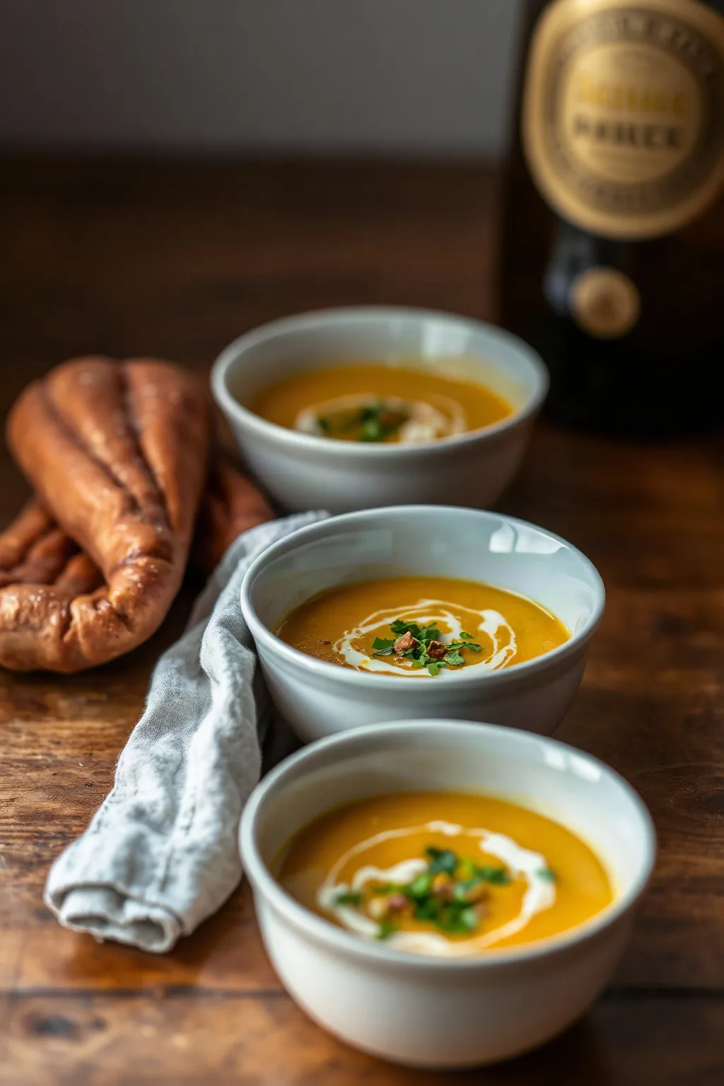 Soupe au pâtisson au curry