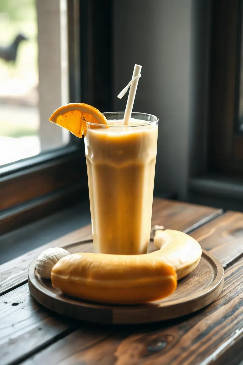 Smoothie Rafraîchissant à l'Orange et Banane