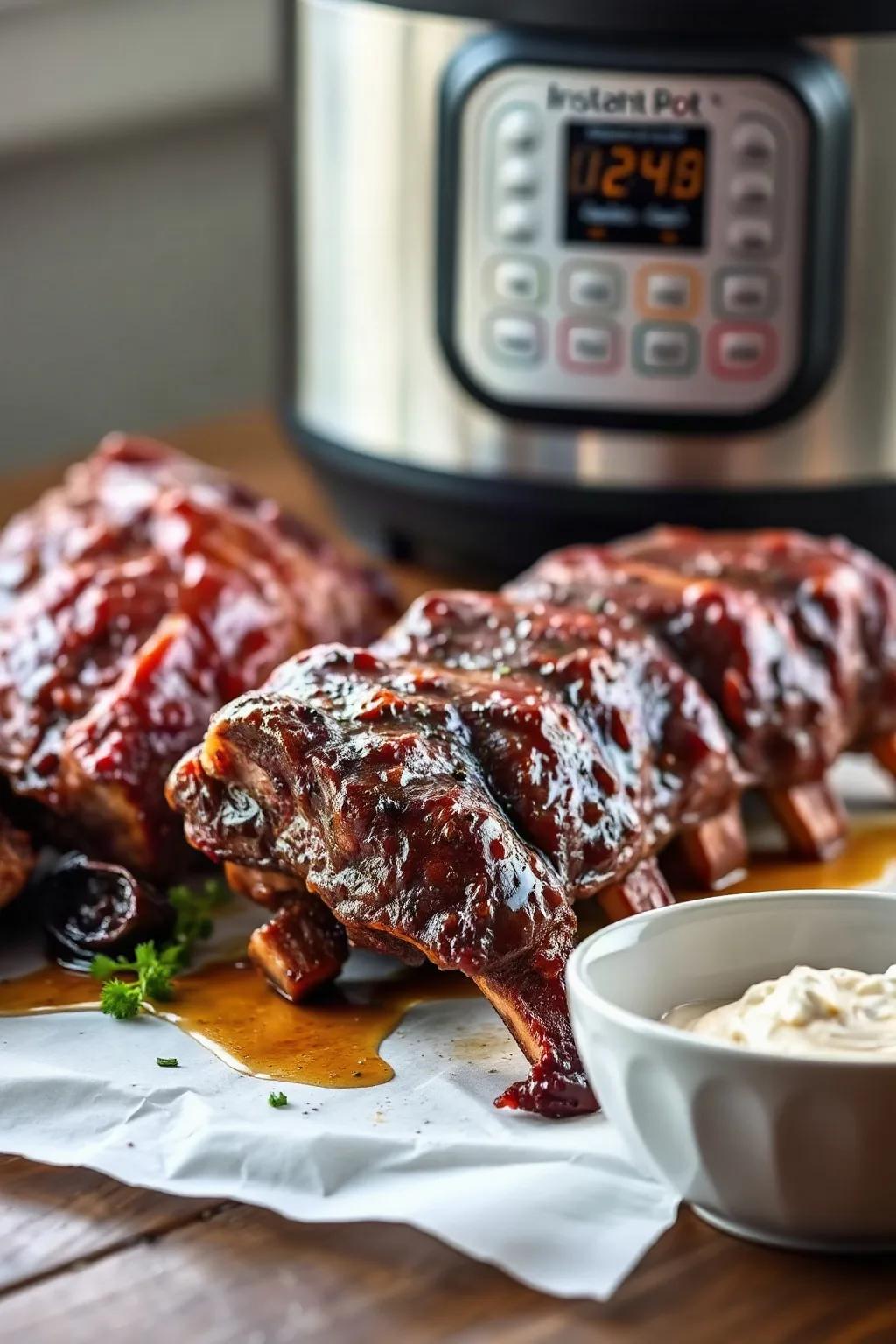 Costillas en Olla Instantánea desde Congeladas