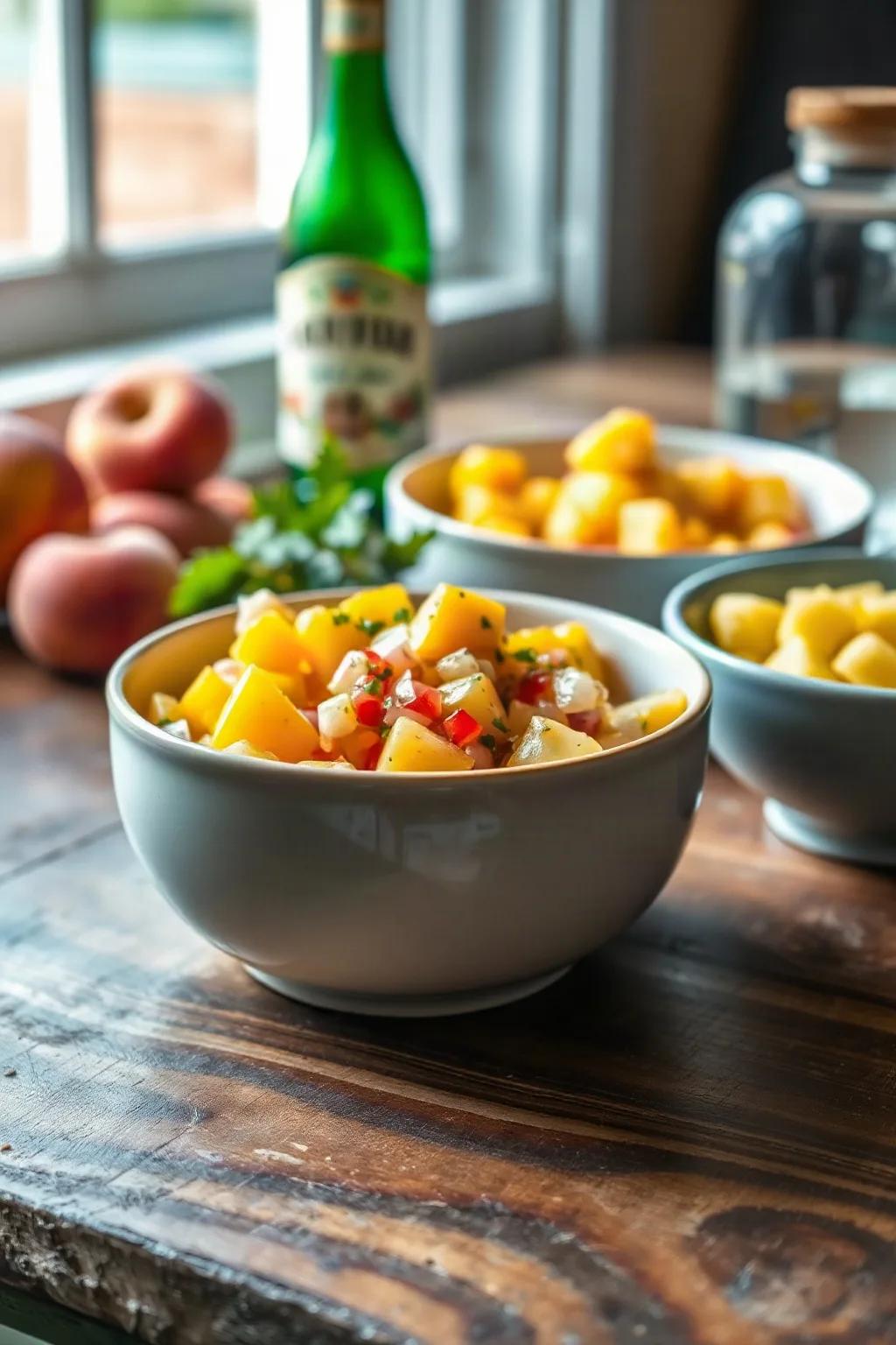 Delicia de Salsa de Mango, Durazno y Piña