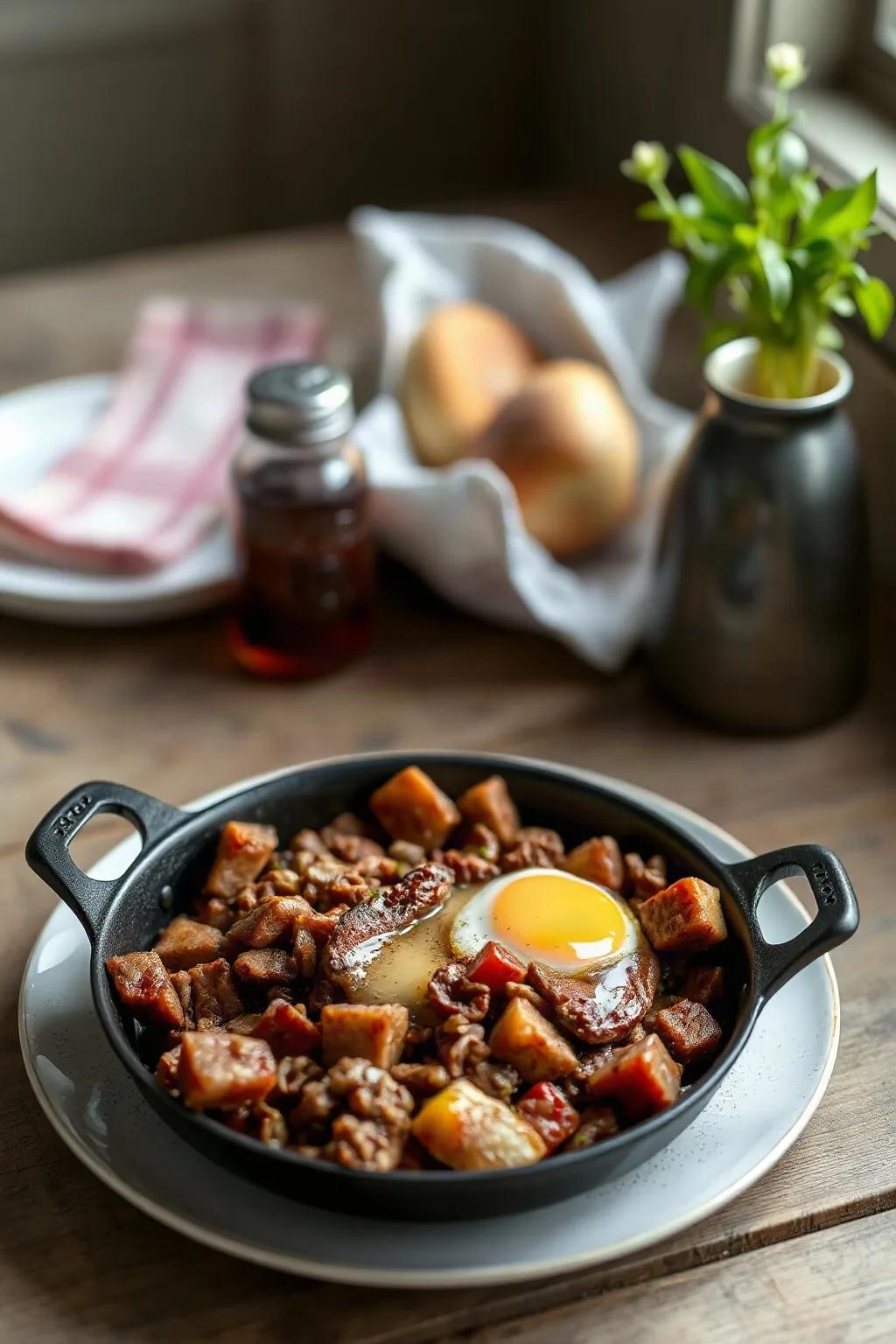 One Skillet Corned Beef Hash