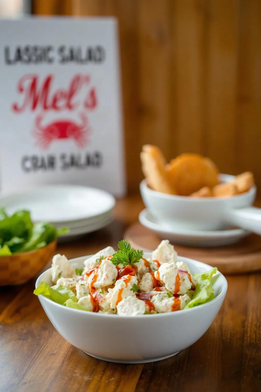 Ensalada Clásica de Cangrejo de Mel