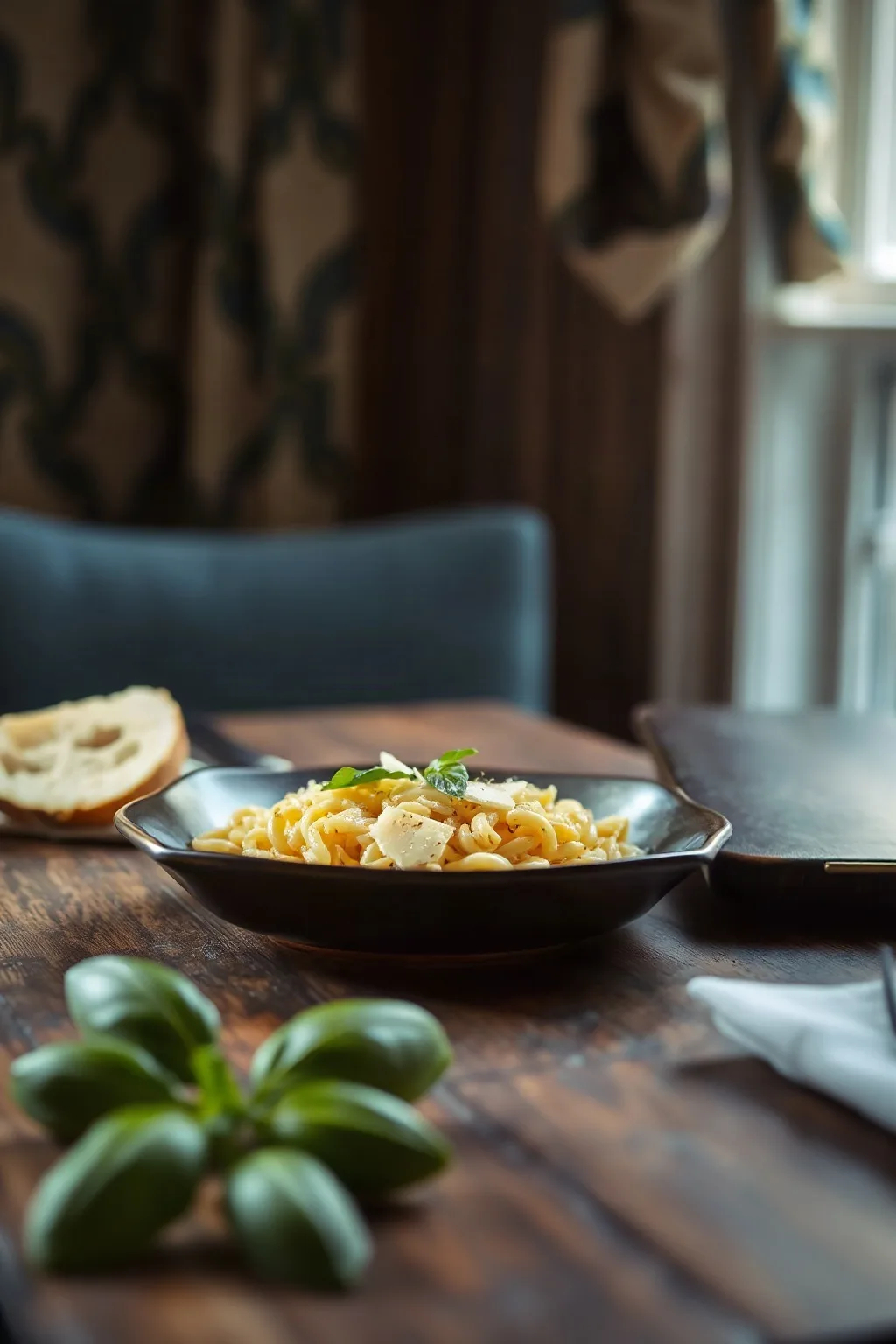 Orzo con Parmesano y Albahaca: Un Placer Sencillo
