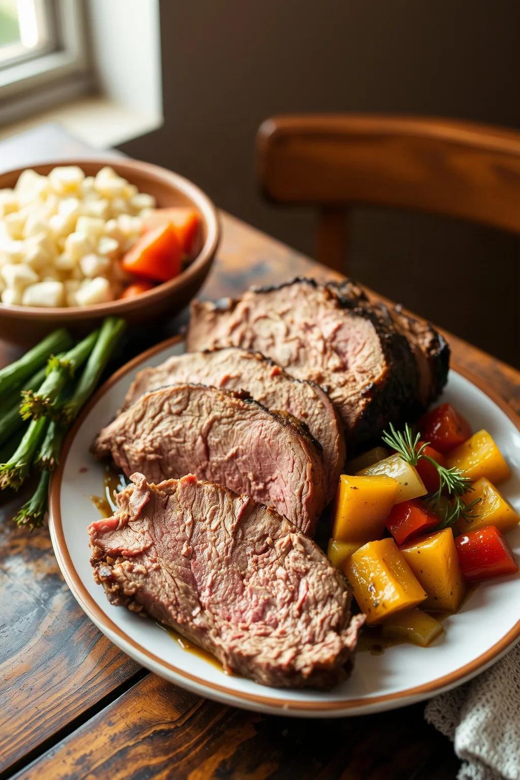 Braised Corned Beef Brisket with Vegetables