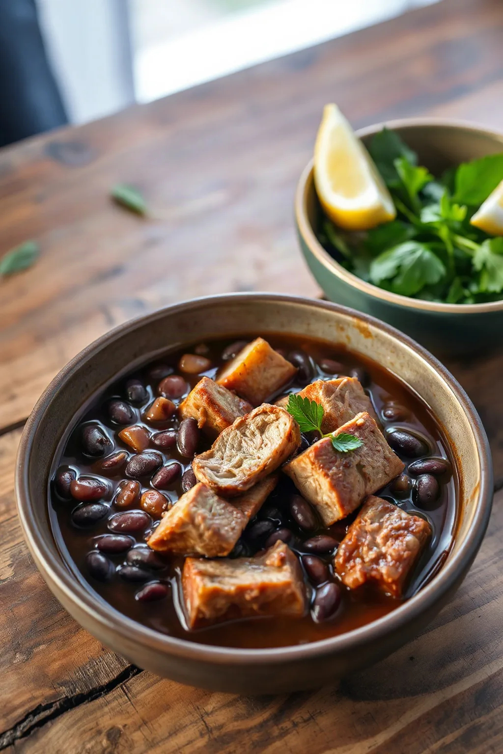 Estofado de Cerdo y Frijoles Negros
