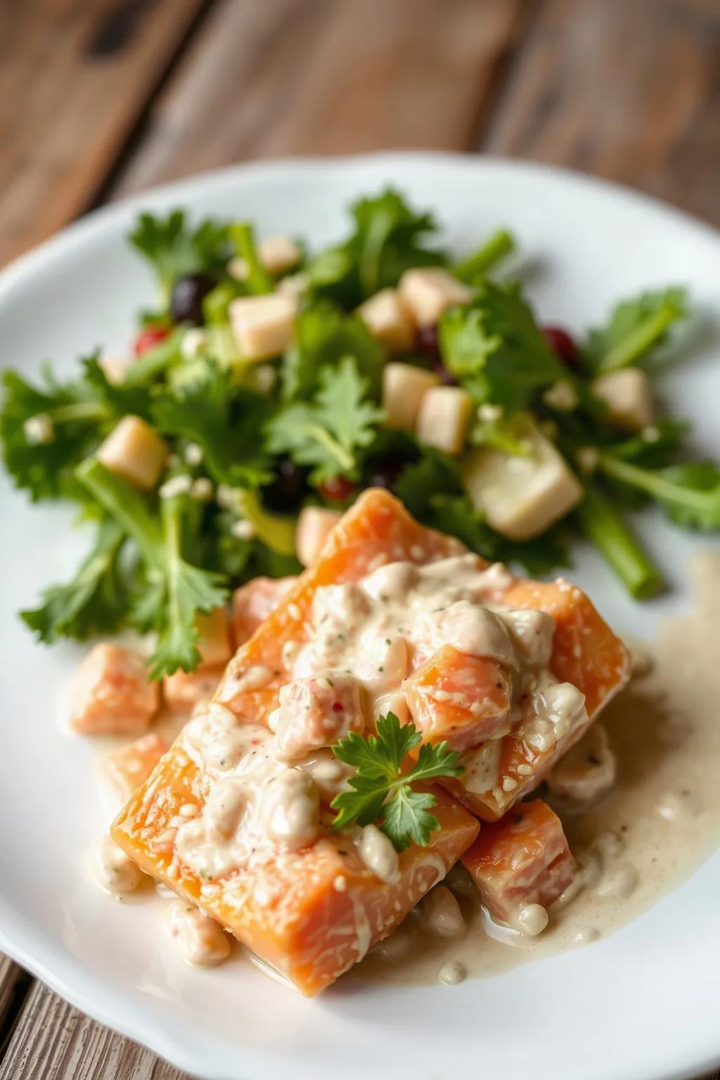 Creamy Salmon Salad with Mayo
