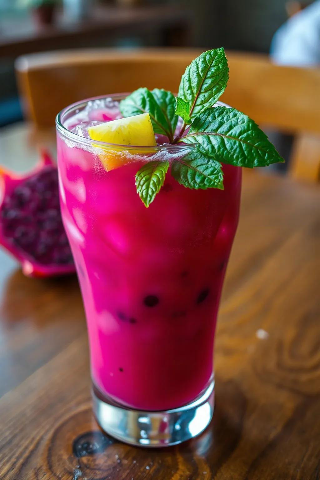 Agua Fresca de Pitaya (Dragon Fruit Drink)