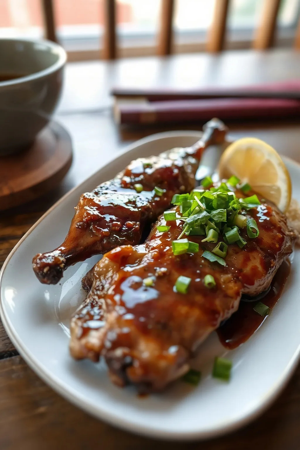 Duck with Honey Soy and Ginger Glaze