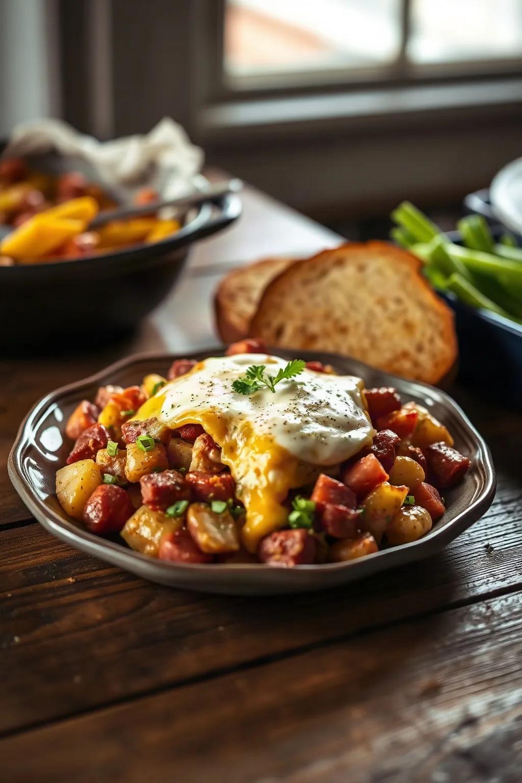 Classic Fried Bologna Casserole