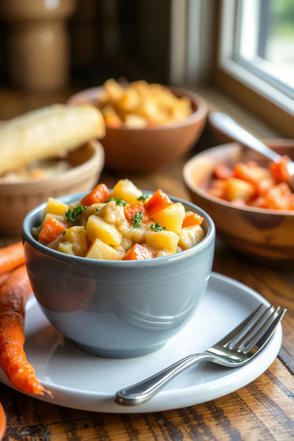 Puré Cremoso de Papas y Zanahorias