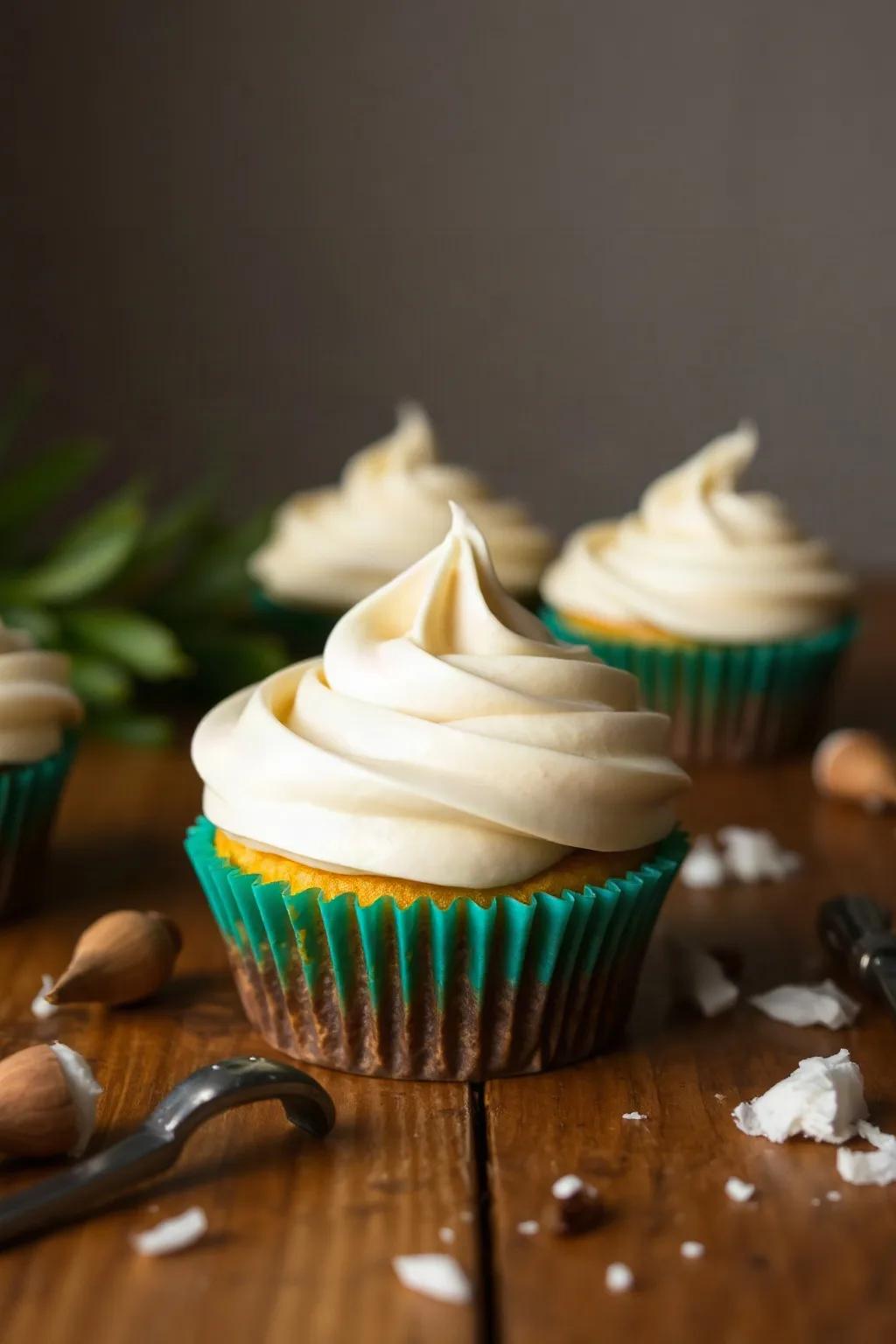 Frosting de Queso Crema y Coco