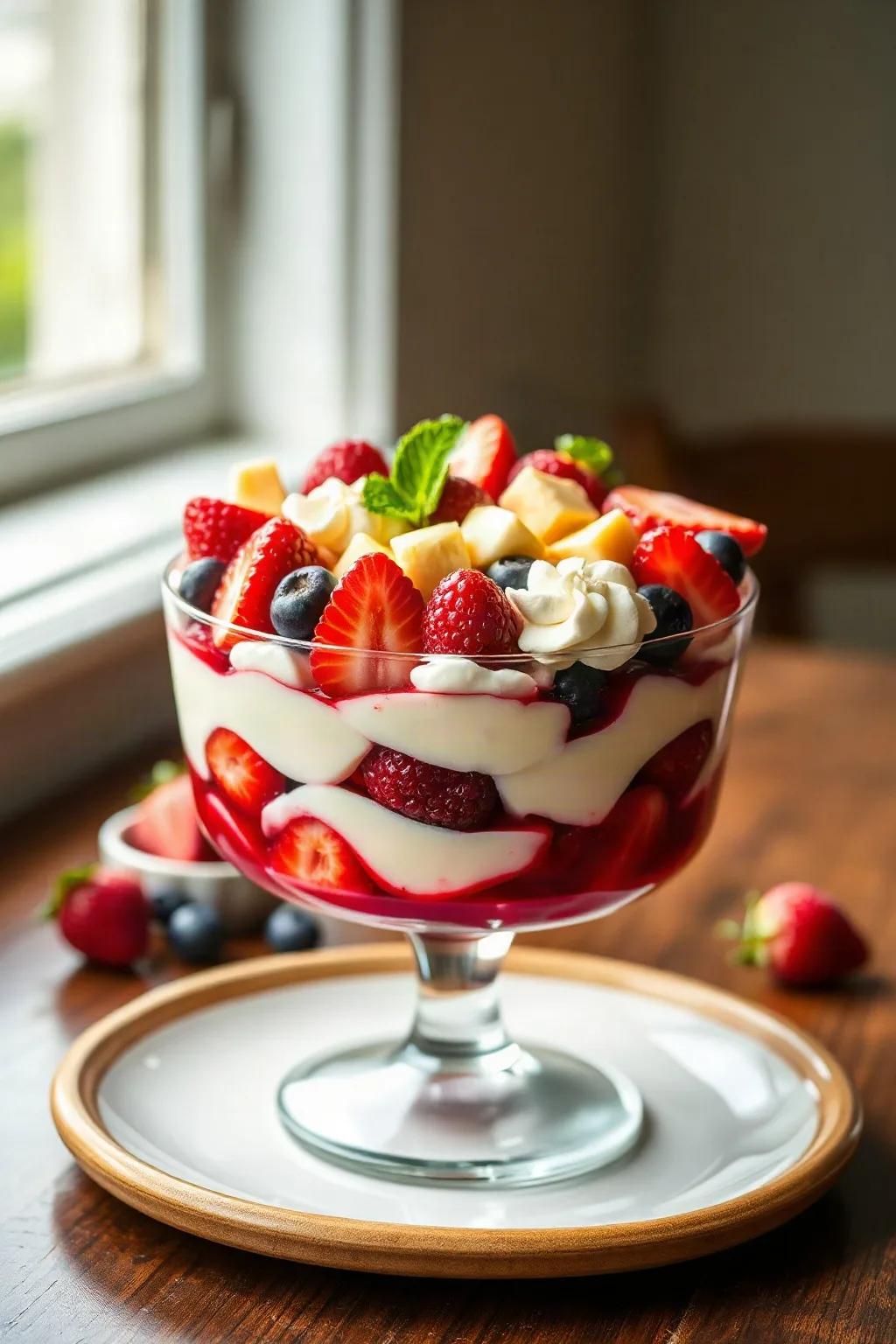 Trifle aux Trois Baies pour la Fête du Canada