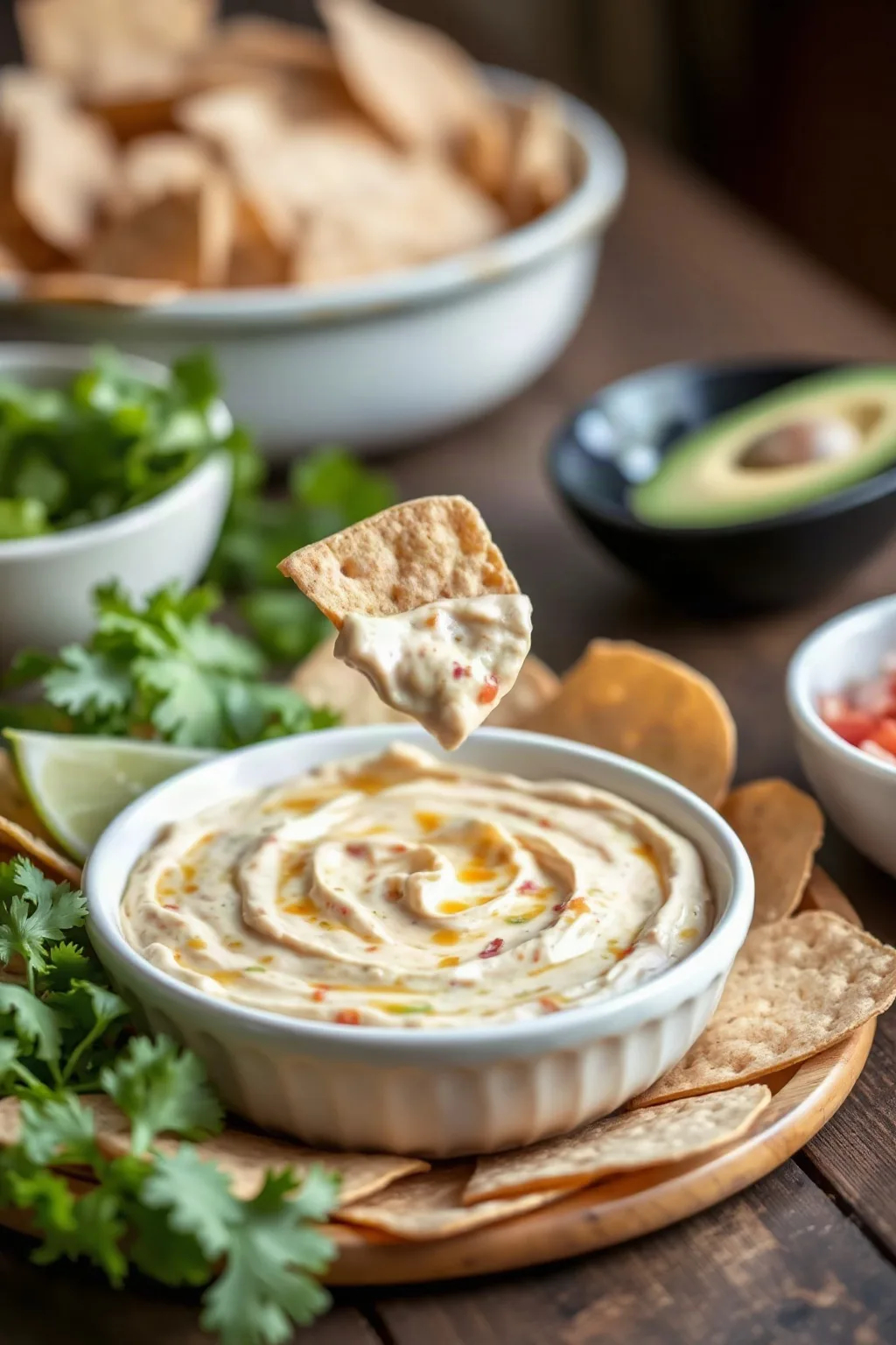 Trempette Salsa au Fromage à la Crème