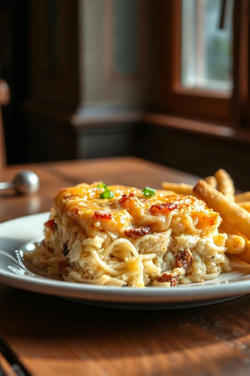 Cazuela de Papas Hashbrown al Estilo Restaurante