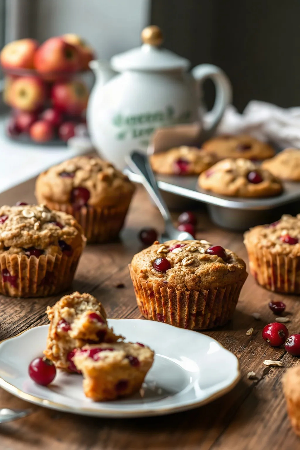 Cranberry Apple Breakfast Muffins
