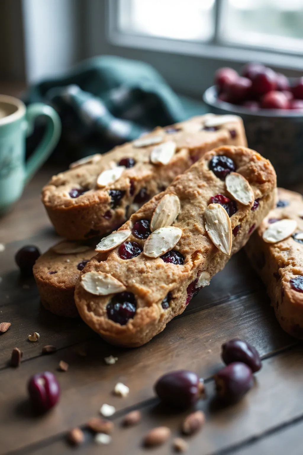Biscotti de Arándanos y Almendras: Un Delicioso Crujido