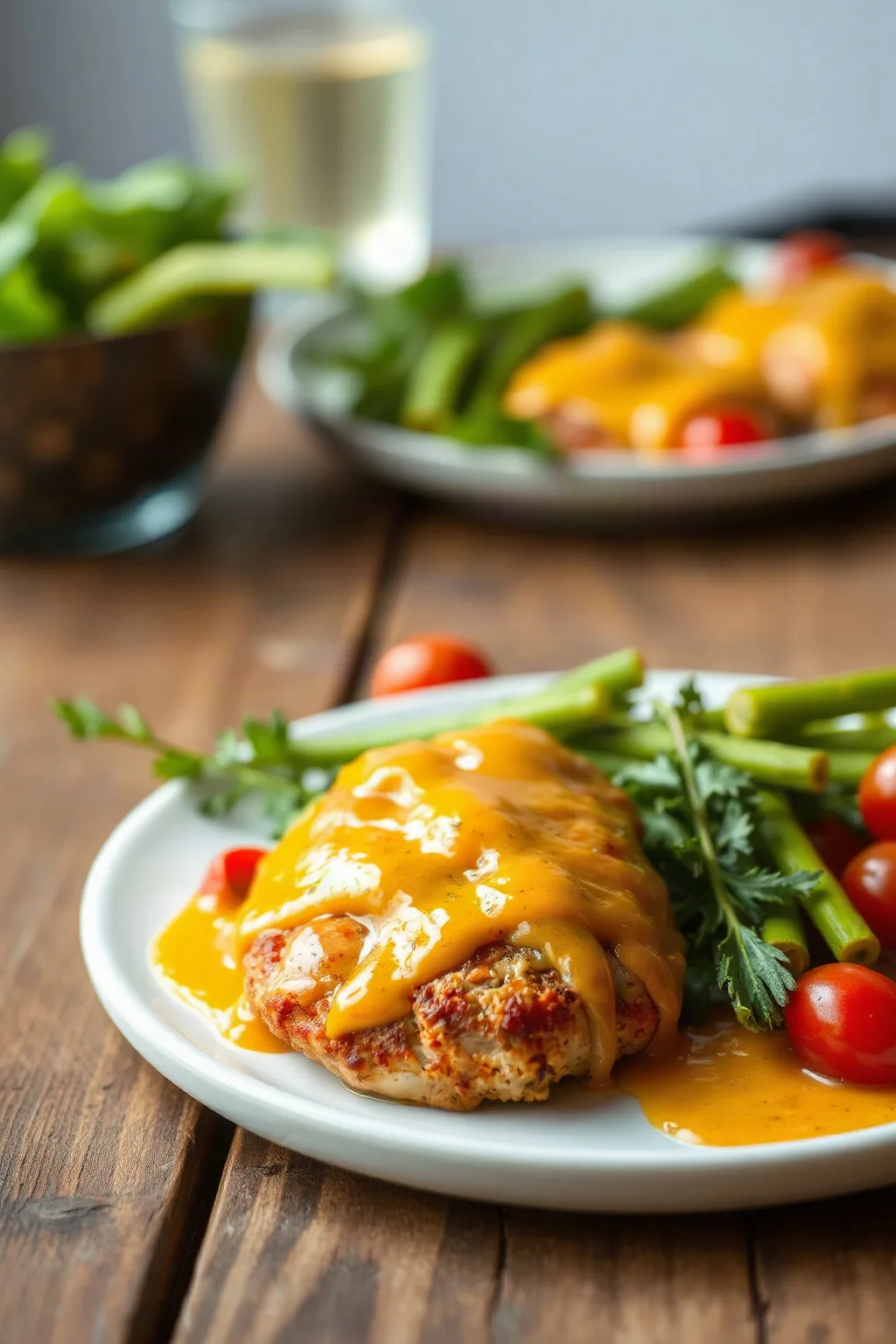 Pollo Picante con Glaseado de Mostaza