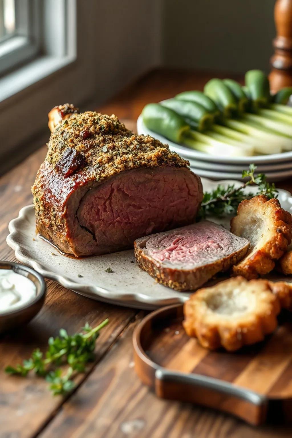 Roast de Aguayón con Costra de Hierbas