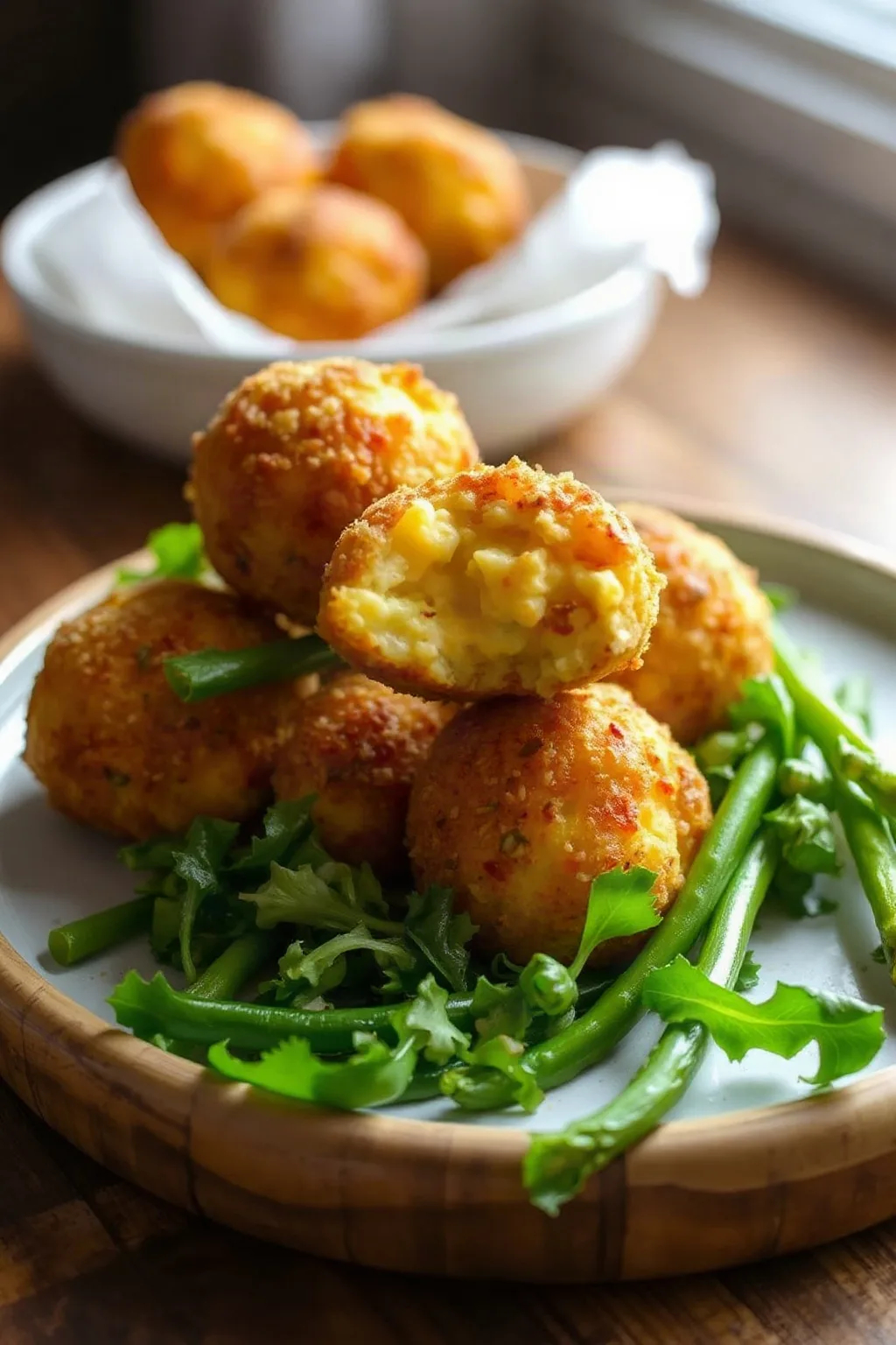 Bolitas de Macarrones con Queso Crujientes en Freidora de Aire