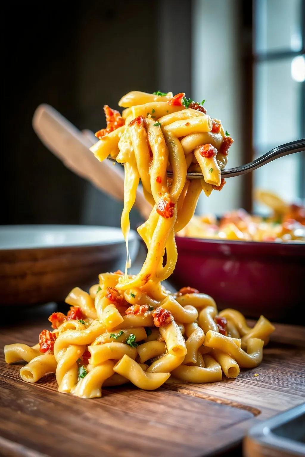 Pasta al Horno con Queso y Rotini