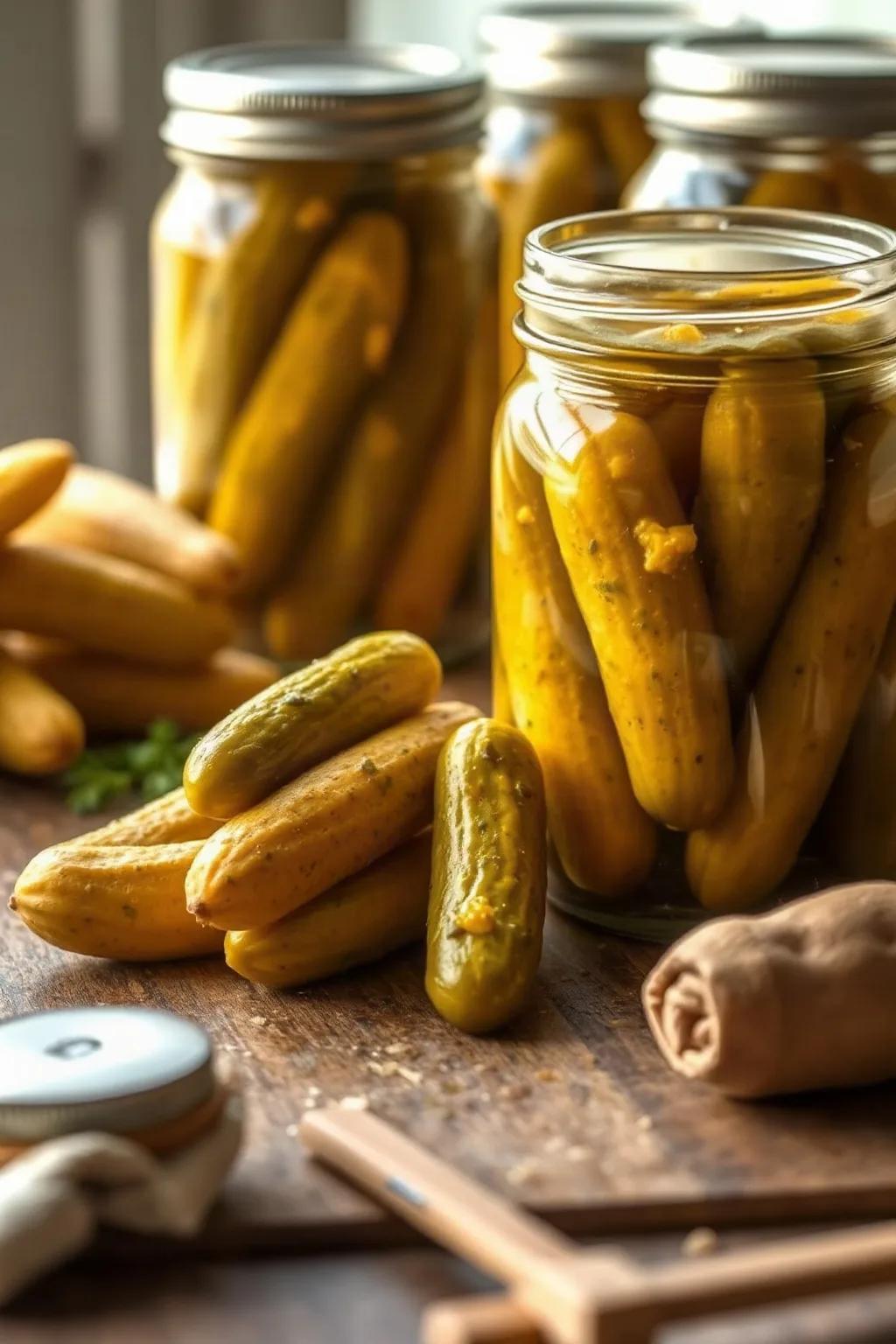 Classic Canadian Mustard Pickles Recipe