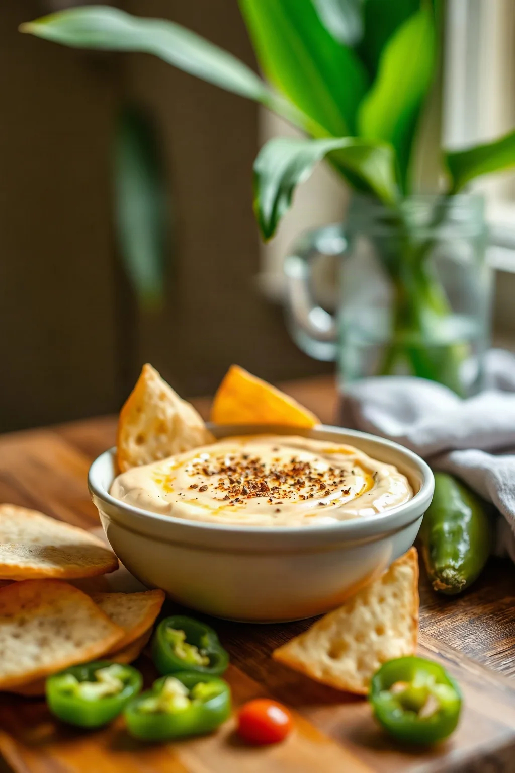 Dip de Queso y Jalapeño Increíblemente Delicioso