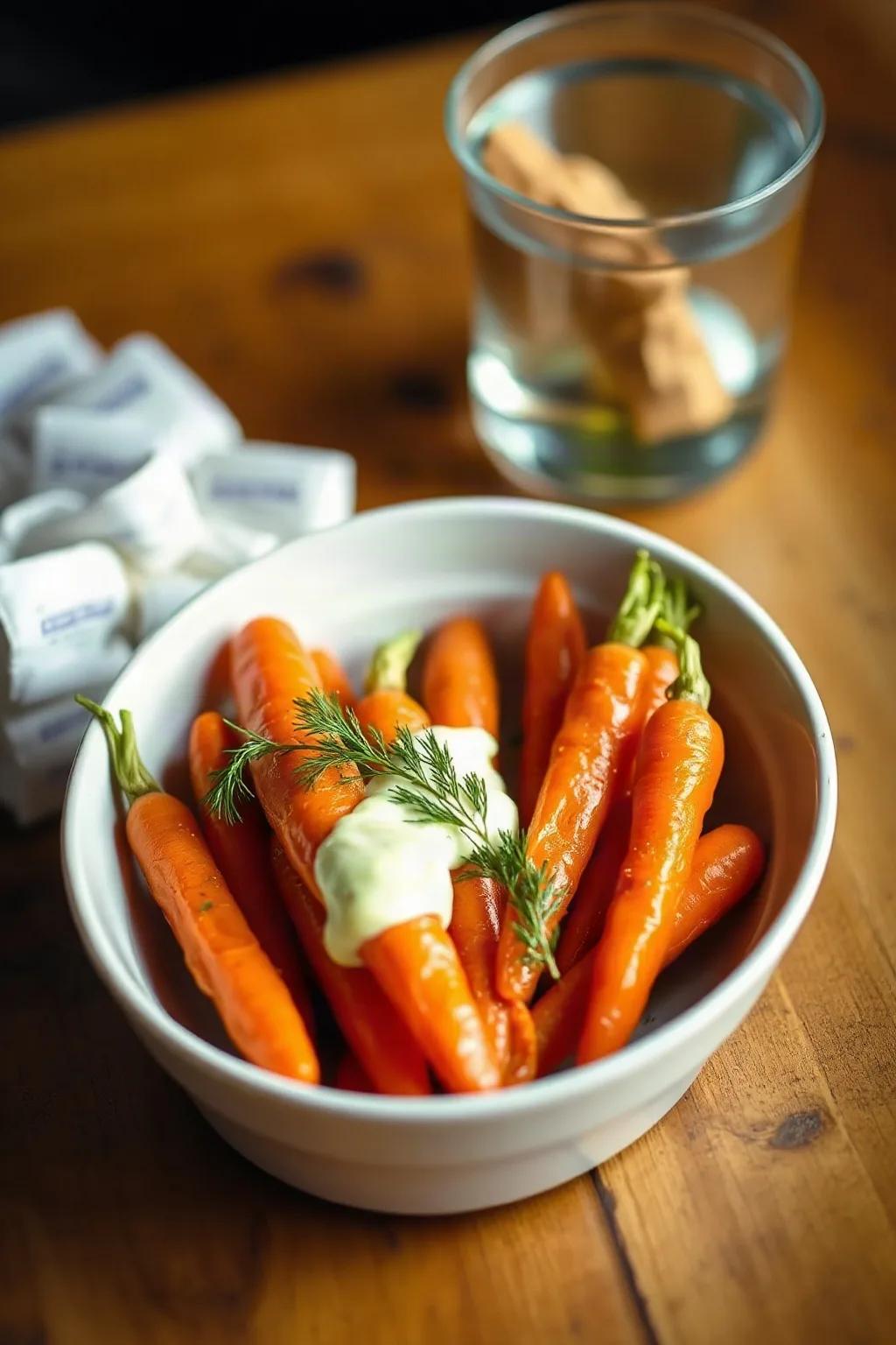 Baby Carrots with Dill Butter