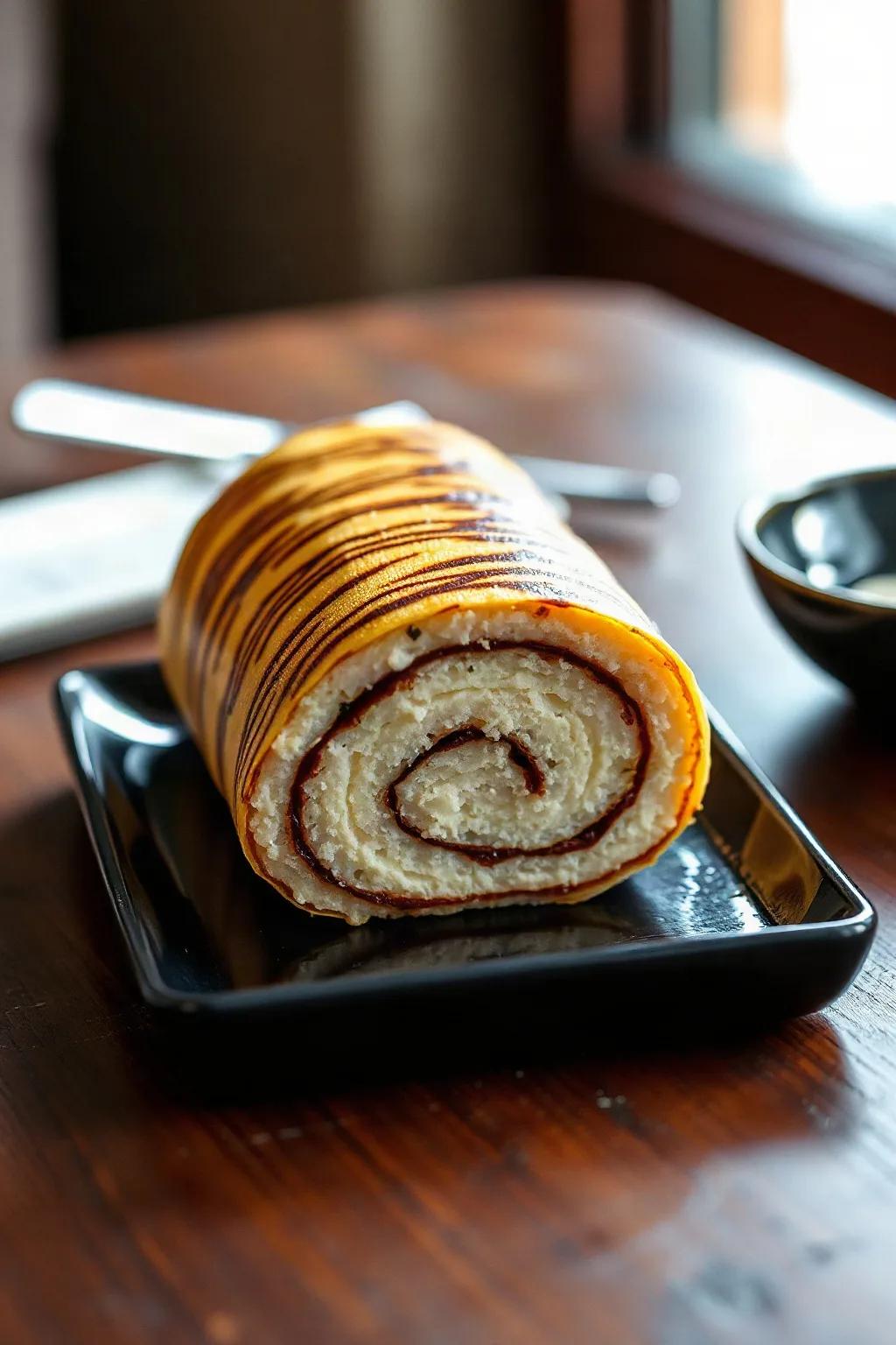 Tiger Skin Chiffon Cake Roll