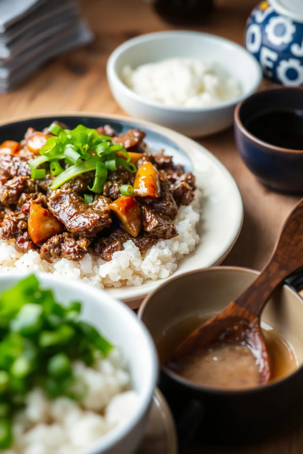 Teriyaki Ground Beef Skillet