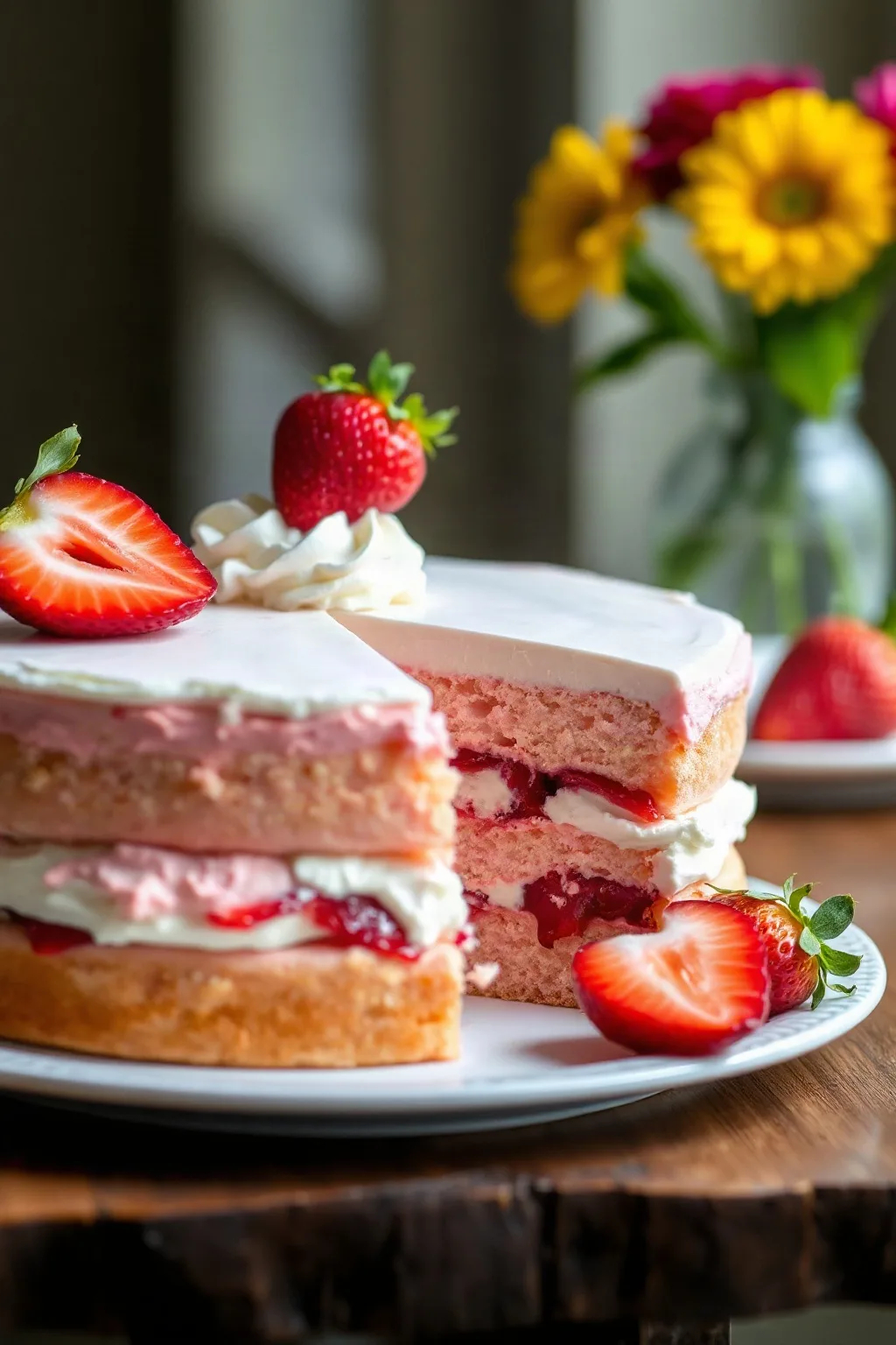 Gâteau Rêve de Fraises I: Un Délice Sucré