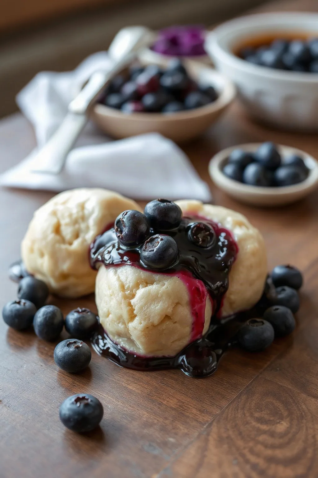 Dumplings aux Bleuets de Bertha