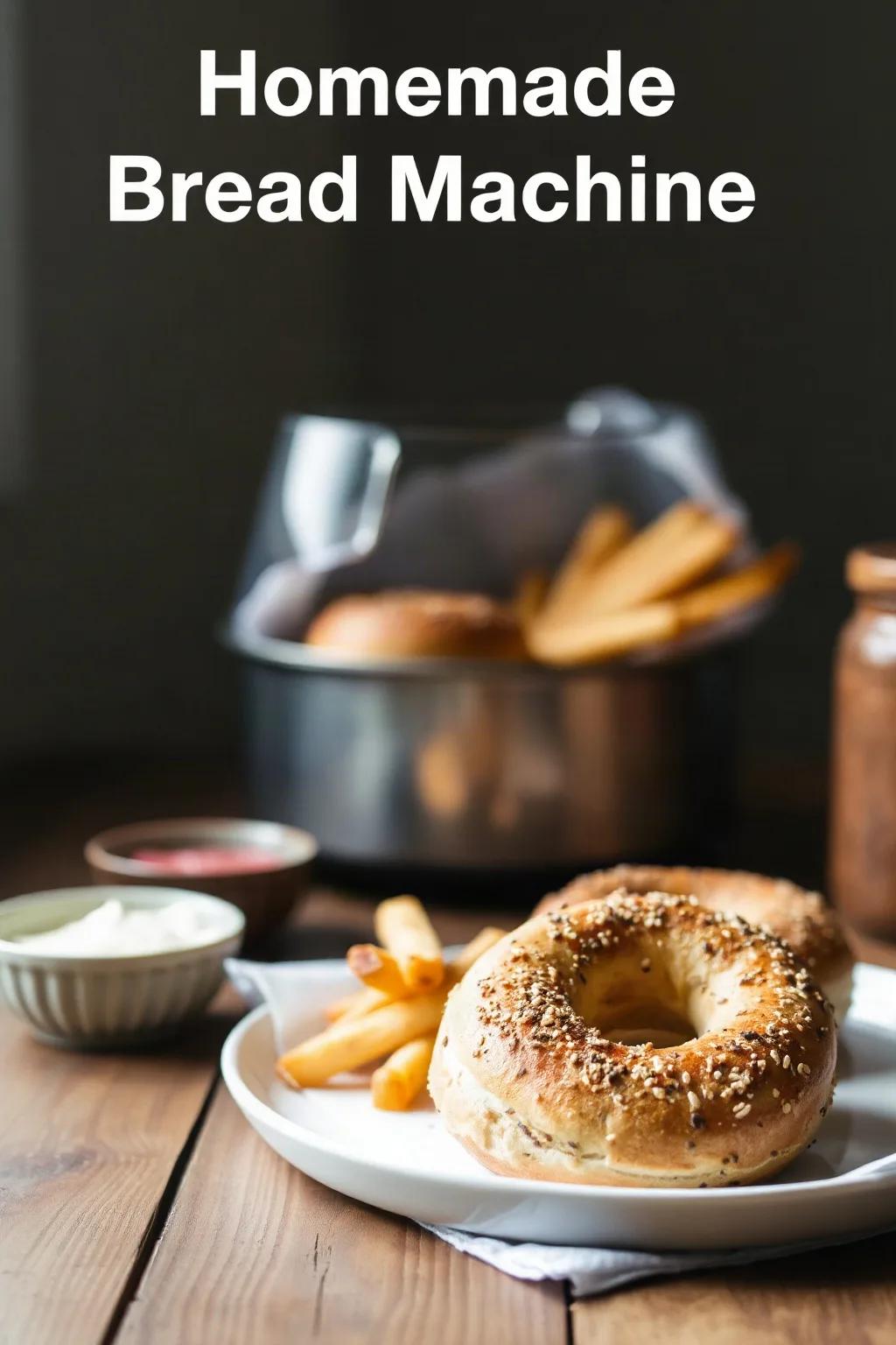 Bagels Caseros en Máquina de Pan