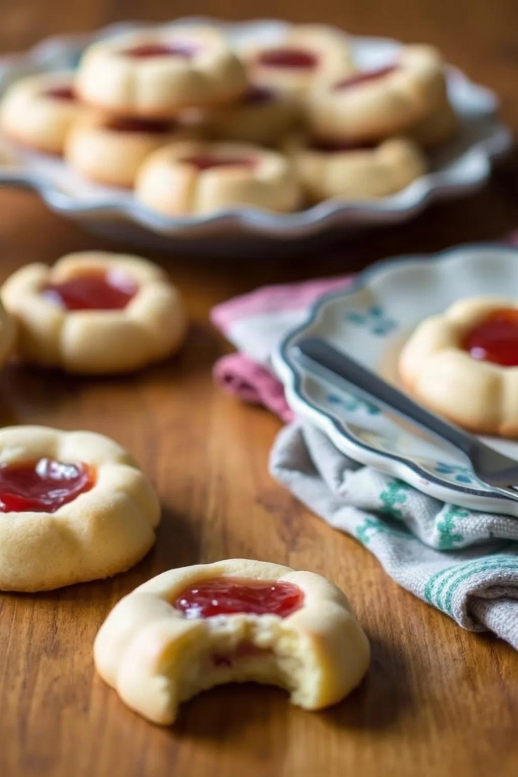 Classic Thumbprint Cookies with Jam Filling