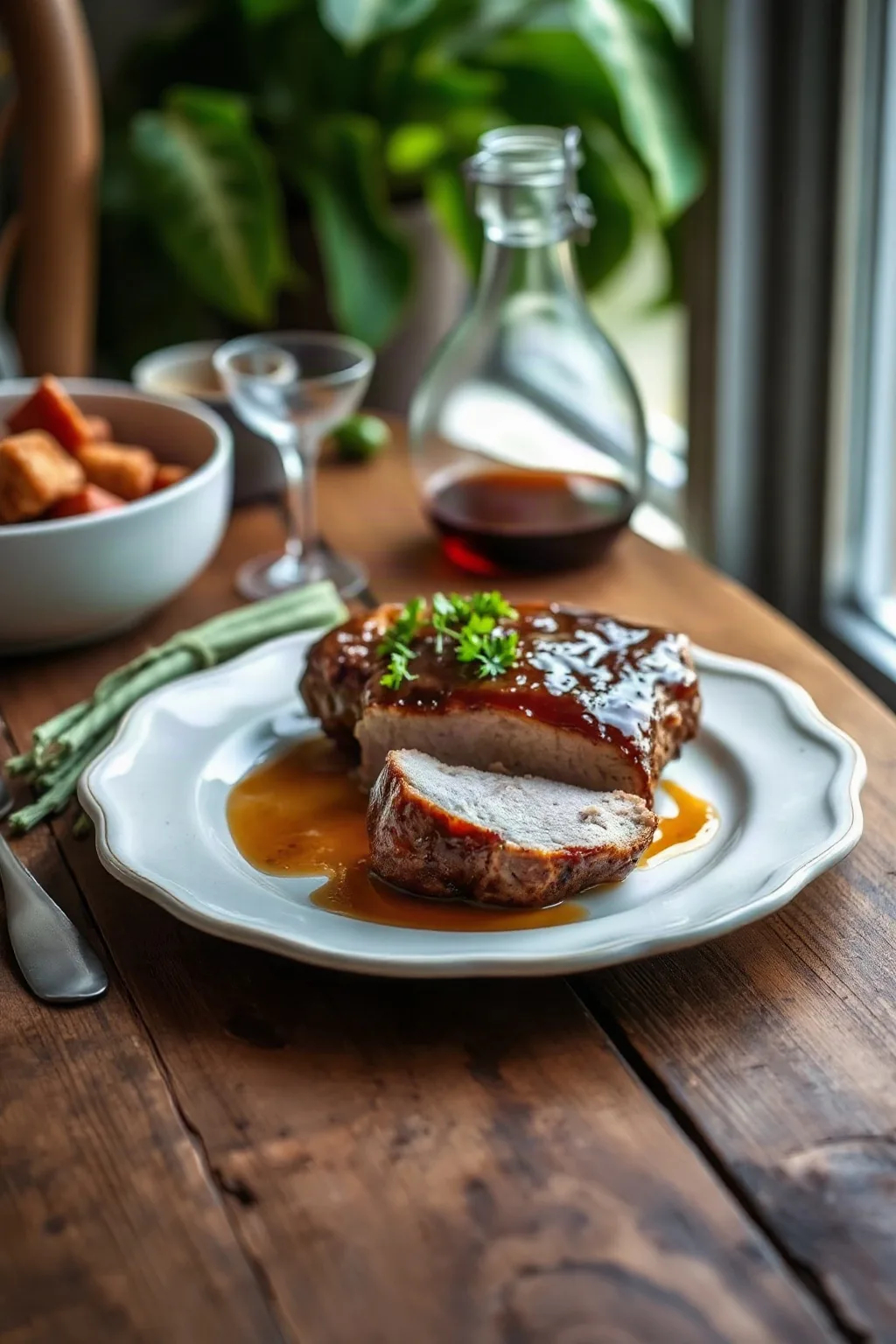 Lomo de Cerdo al Estilo Sureño con Glaseado de Maple
