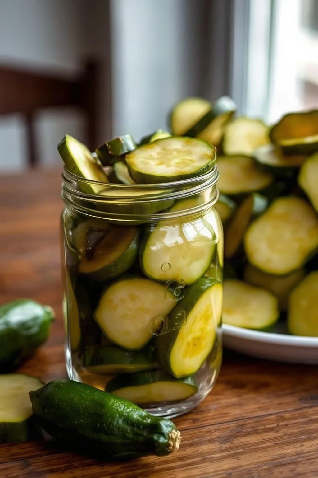 Homemade Zucchini Pickles