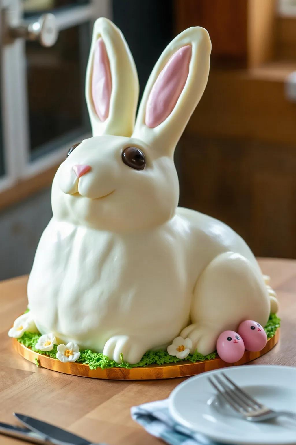 Easy Bunny Cake for Easter Celebrations