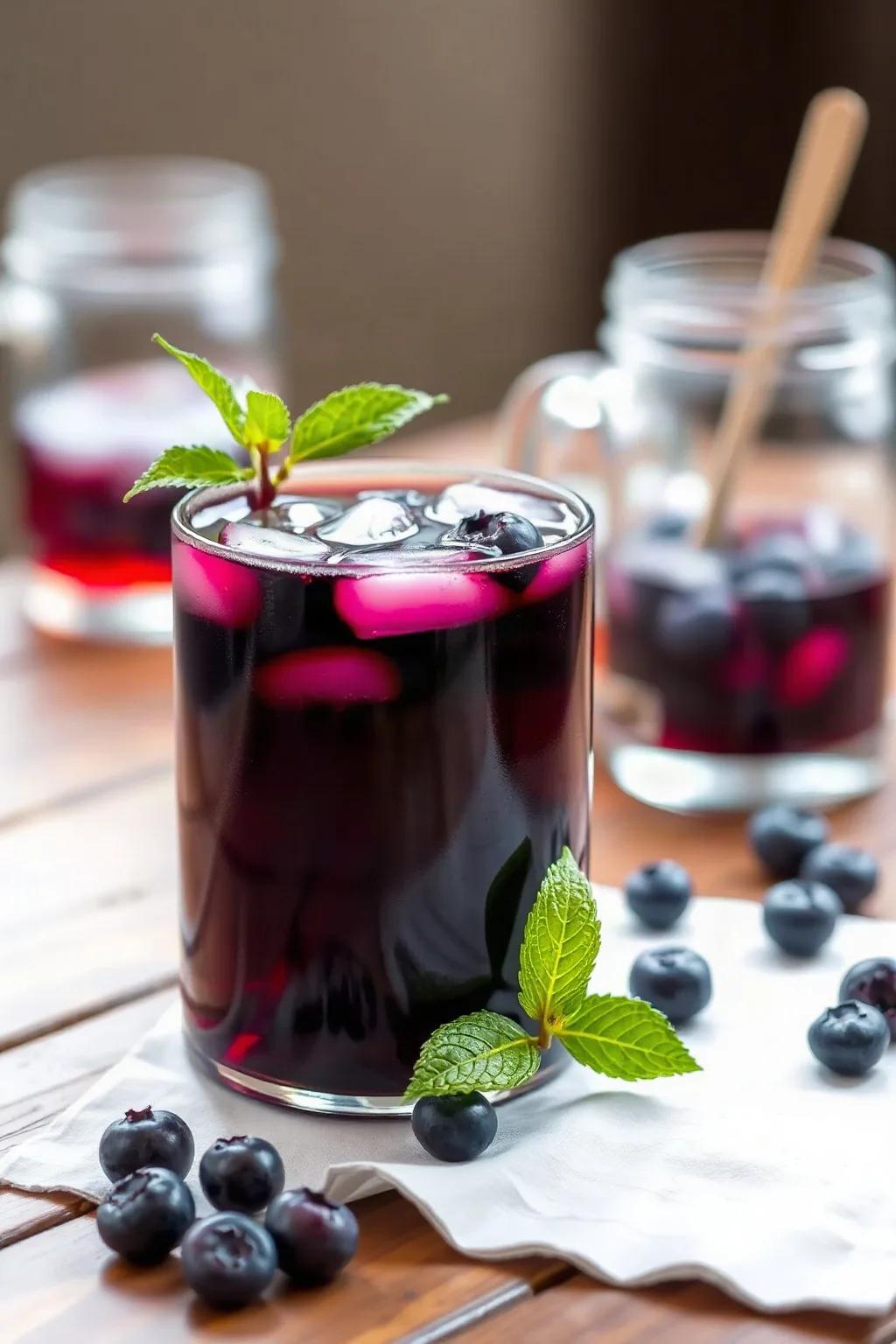 Homemade Blueberry Liquor