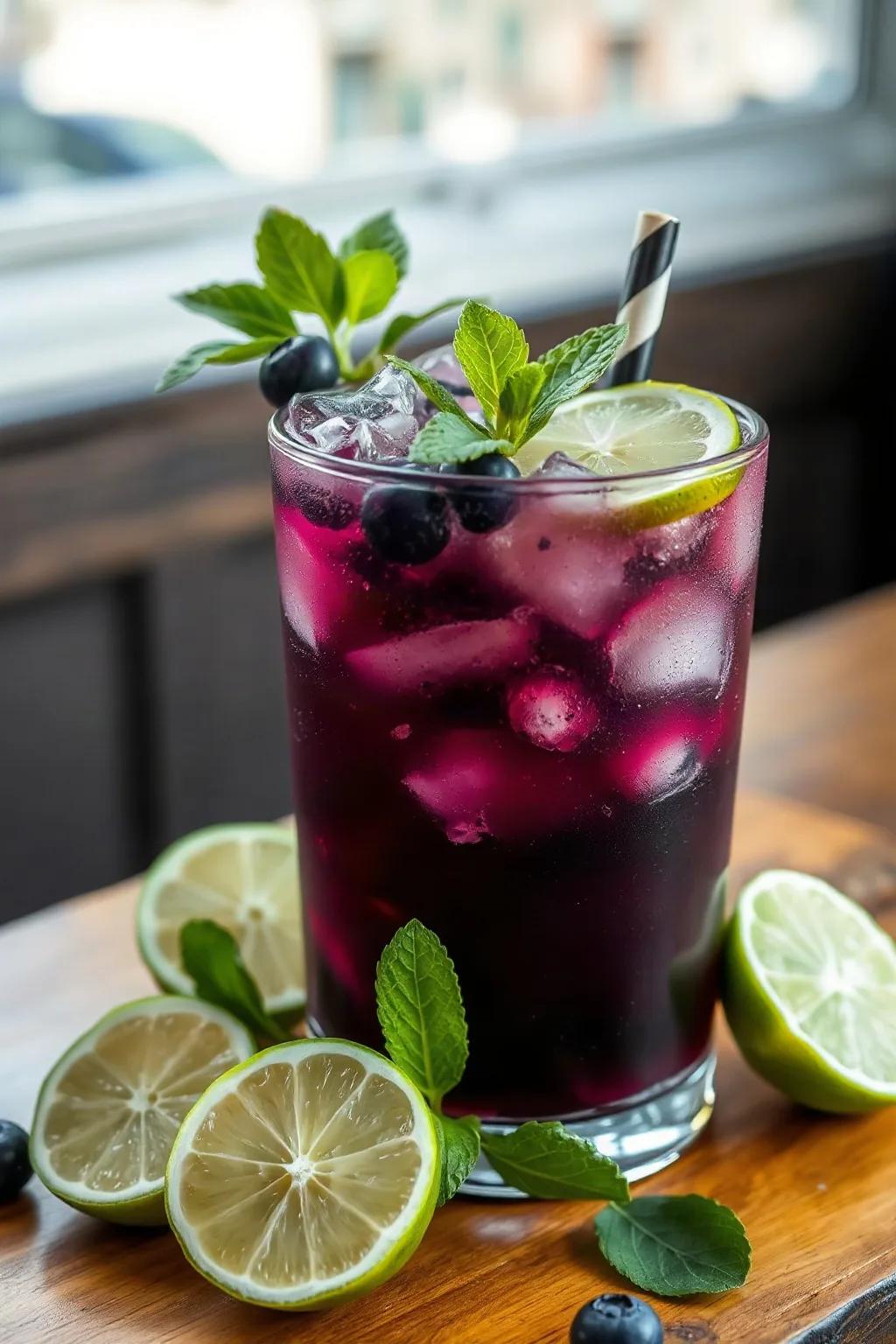 Refreshing Blueberry Limeade