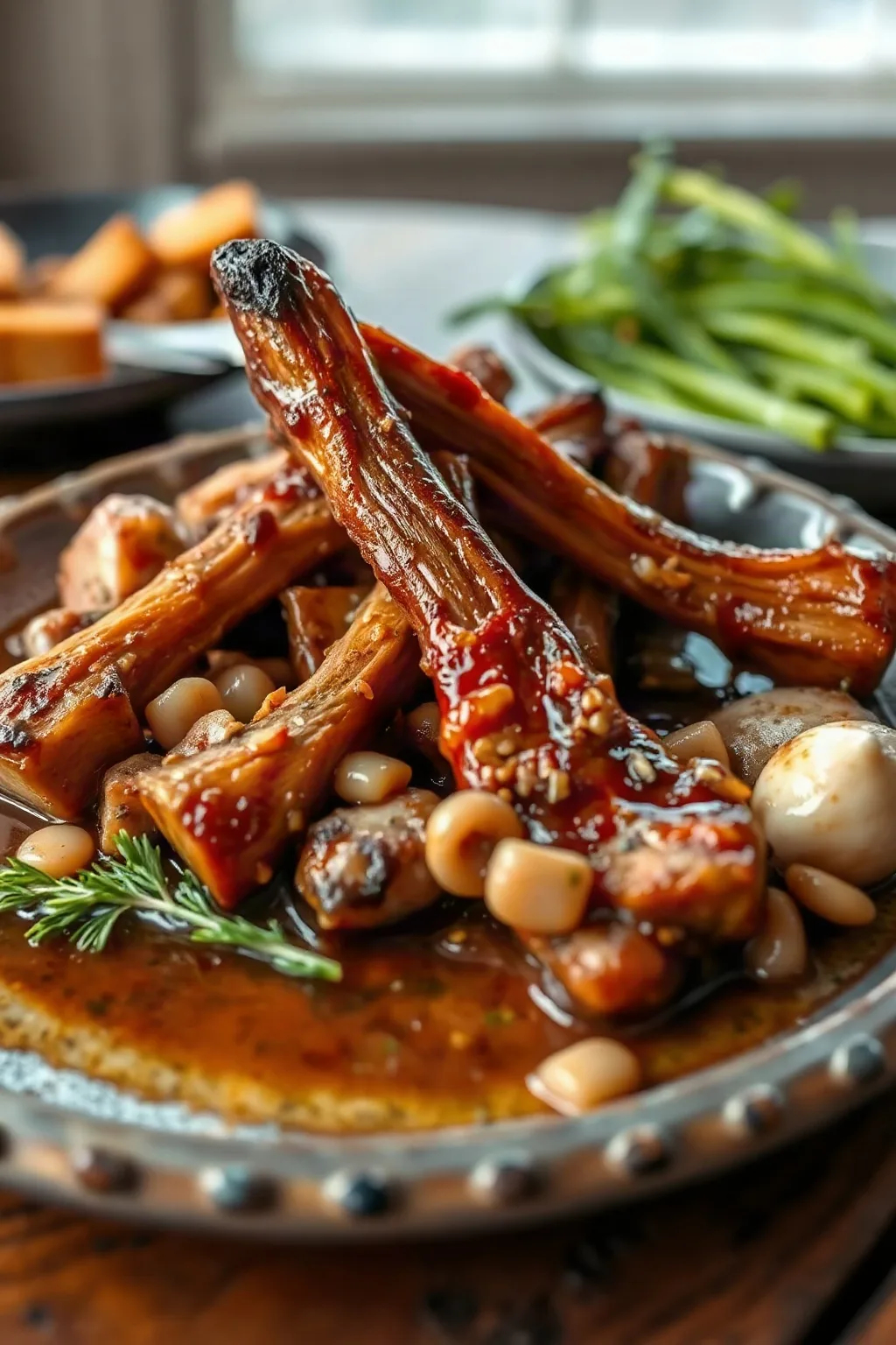 Huesos de Pescuezo de Cerdo Guisados